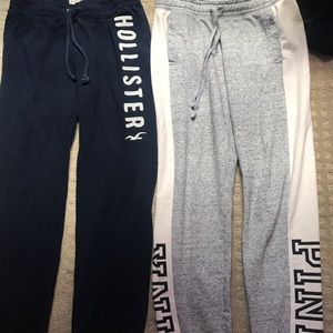 Hollister and Pink sweatpants